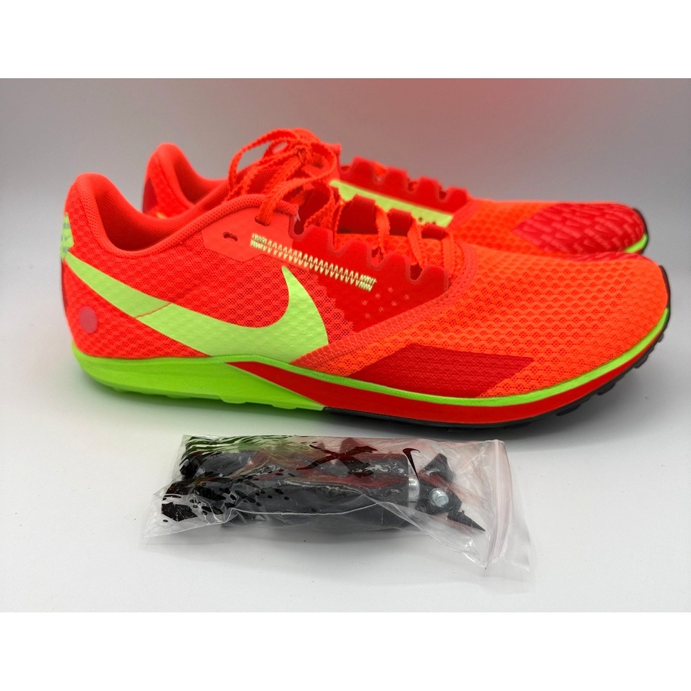 Nike Zoom Rival XC 6 Shoes Mens Size 9.5 Bright Crimson Lime Blast DX7999-800
